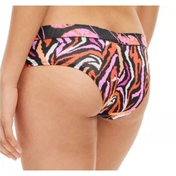Diane Von Furstenberg X Target Cotton Geranium Leaf/Disco Zebra Panty 1X NWT - Picture 2 of 4